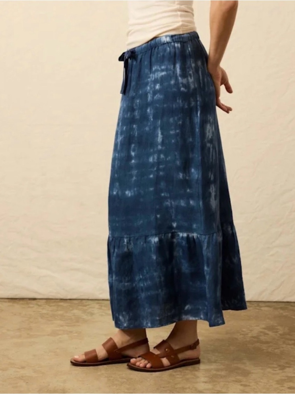 NWT Faherty Blue Sunbeam Midi Skirt reg $ size XXS